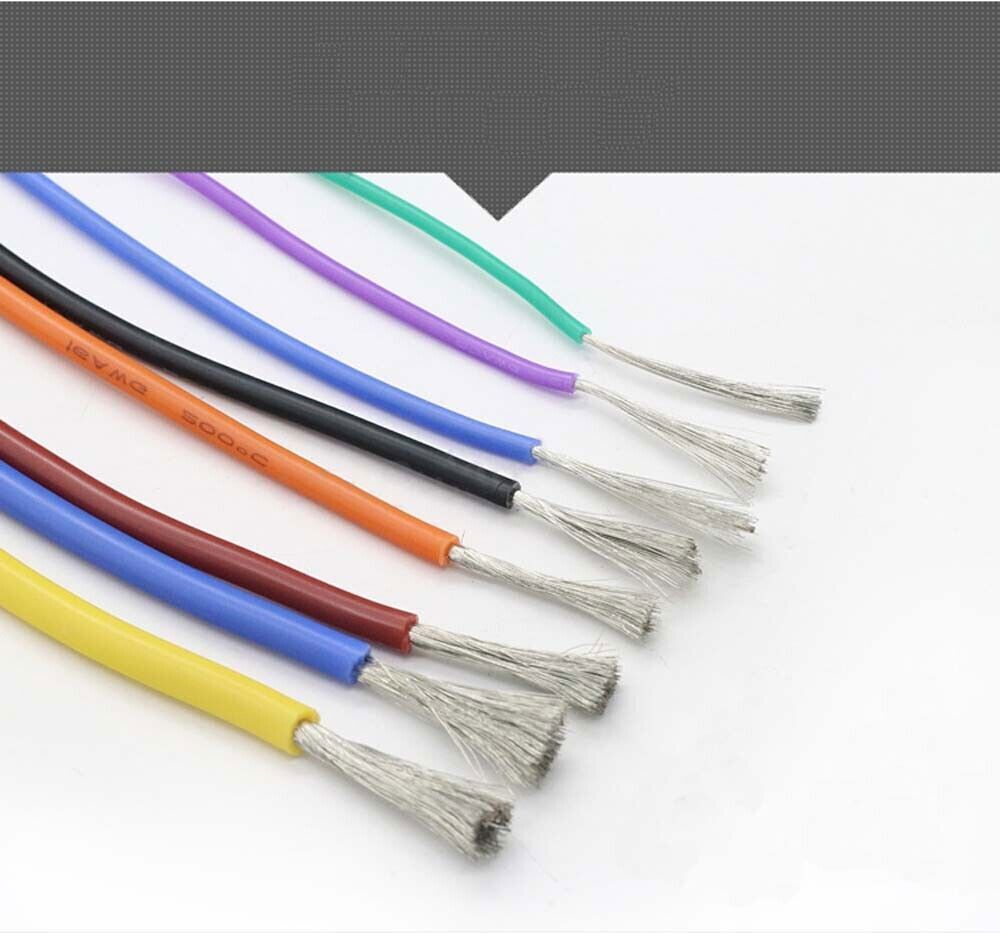 Ultra-Thin 0.08mm Flexible Silicone Cable, 10-20 AWG, High-Temp Resistant Wire