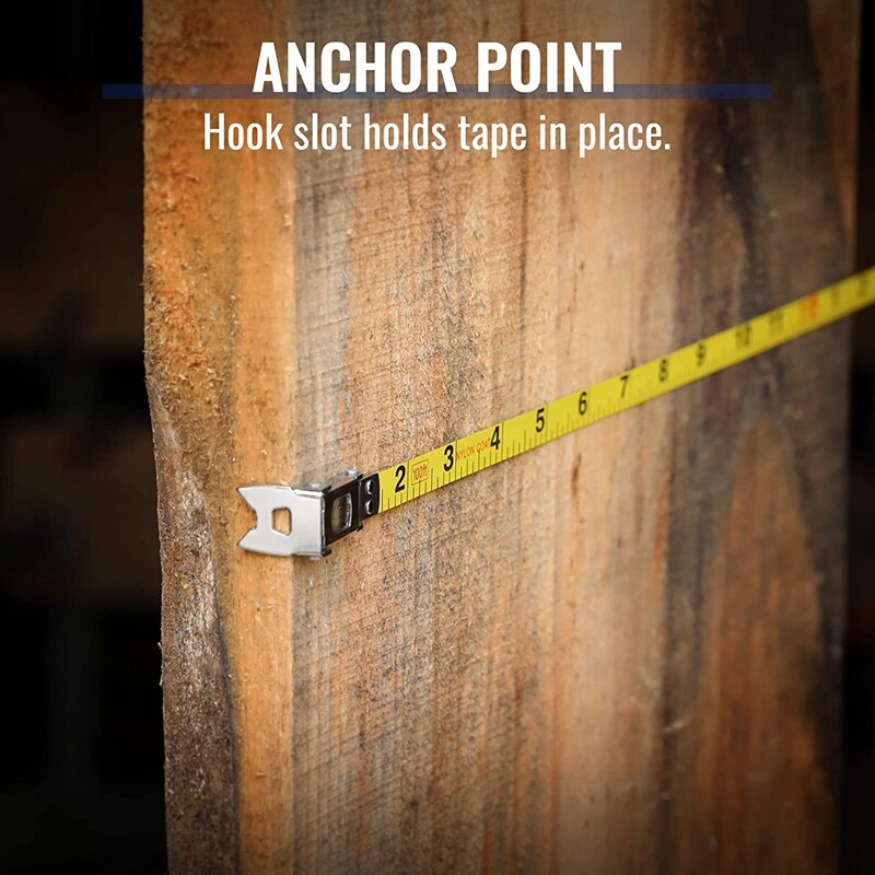 WORKPRO Tape Measure 100FT Closed Reel Steel Long Tape Plastic Case Nylon Coated