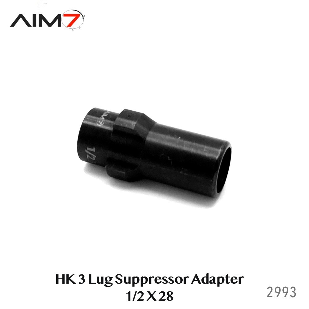 Aim7 3-Lug Muzzle Device 1/2x28, 1/2x36, 5/8x24, M135.1LH