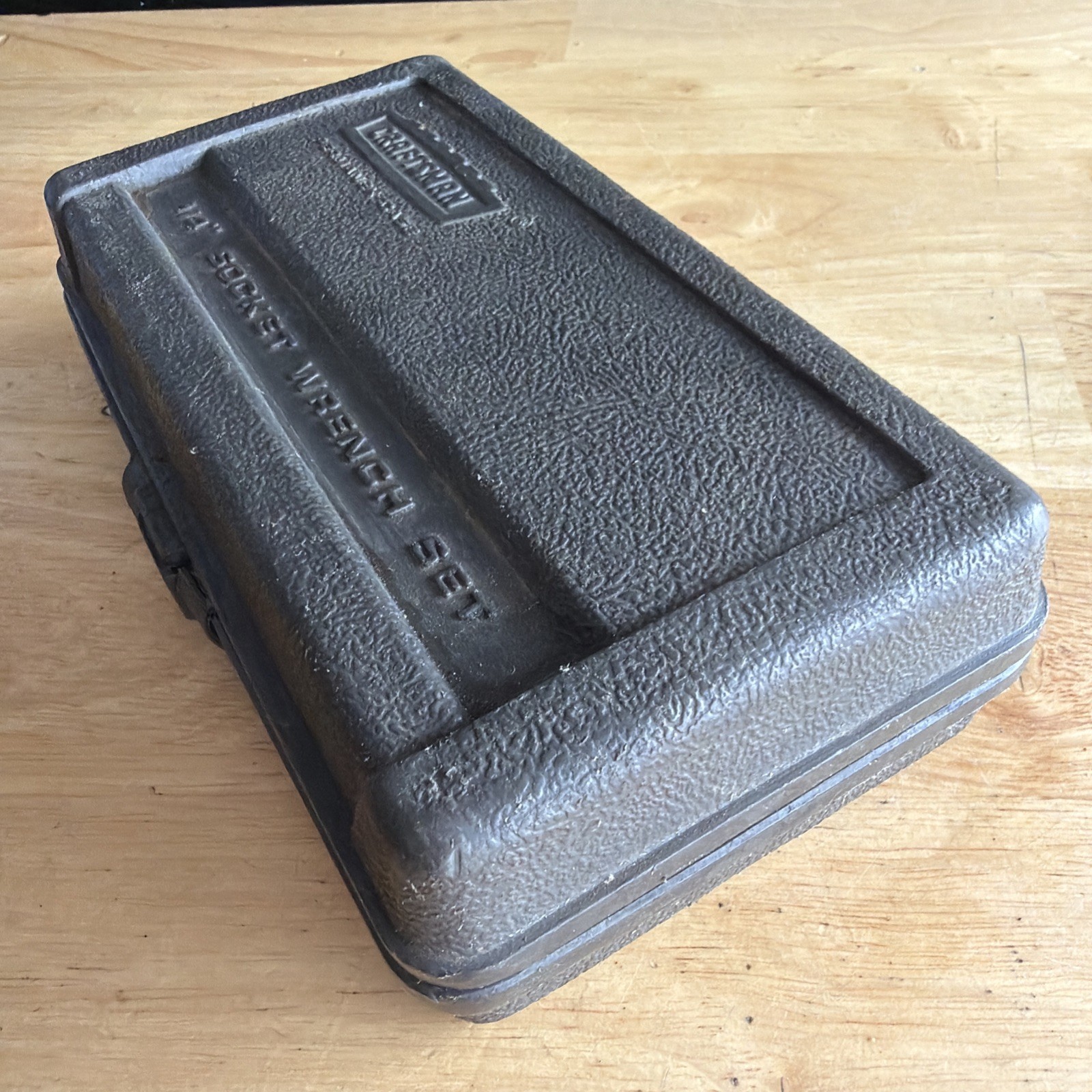 Craftsman Crown Logo Permanex CASE ONLY 1/4" Drive Socket Wrench Set USA READ!