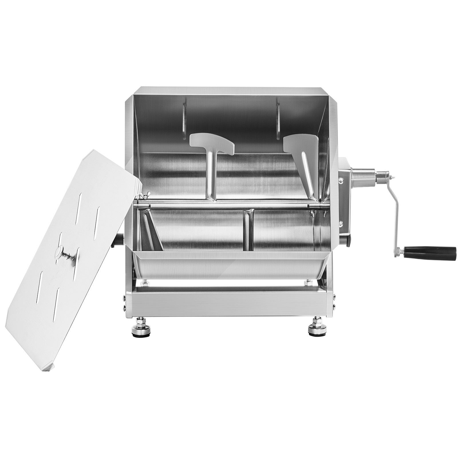 30LB Tilt Manual Meat Mixer Hand Meat Sausage Mixer Machine Stainless Steel