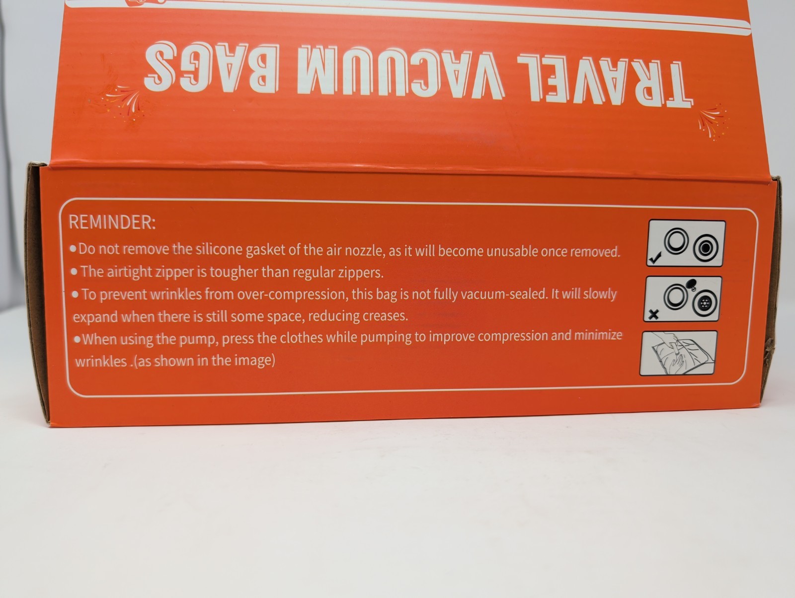 2PACK Travel Vacuum Bags With Wireless Pump Airtight & Waterproof For Traveling