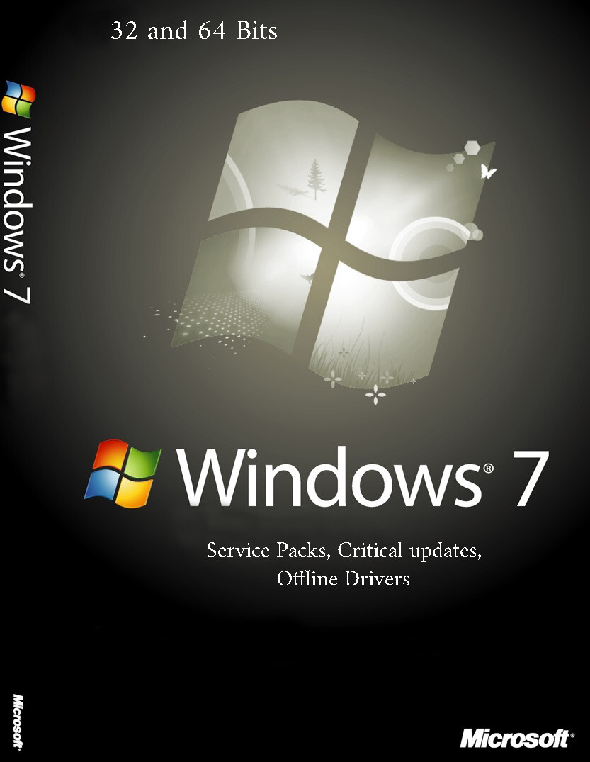 Service Packs Critical Updates Windows 7 64GB Support USB + LAN and WiFi Drivers