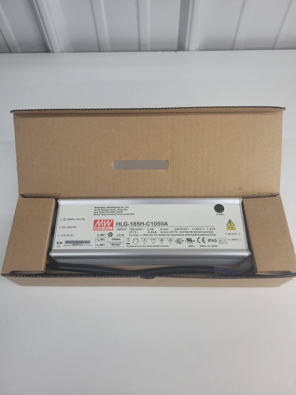 Mean Well HLG-185H-C1050A BRAND NEW IN BOX v9