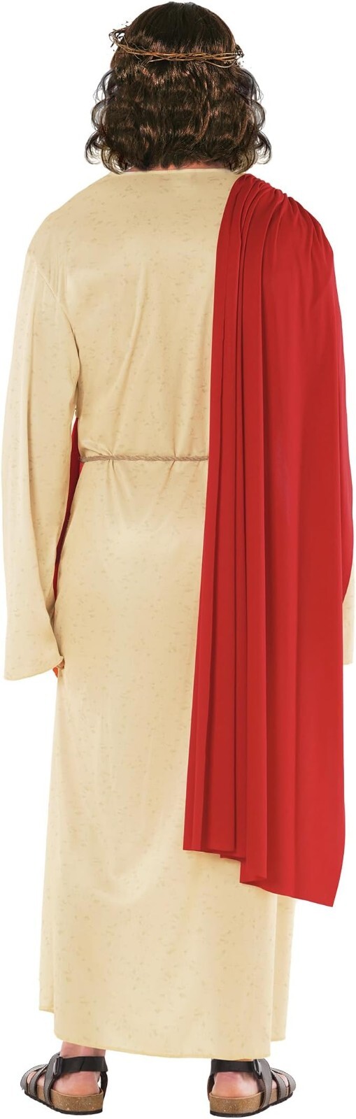 Men`s Jesus Costume Adult Christ Robe + Wig Beard Religious Biblical Outfit