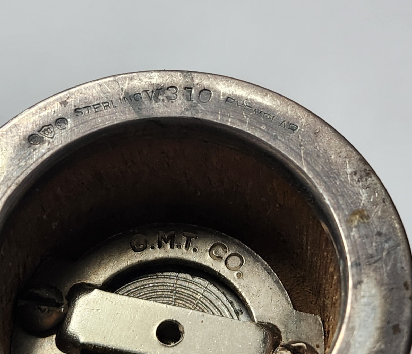 Sterling Silver Pepper Grinder Pair- One GMT Exemplar & One With Shield Hallmark