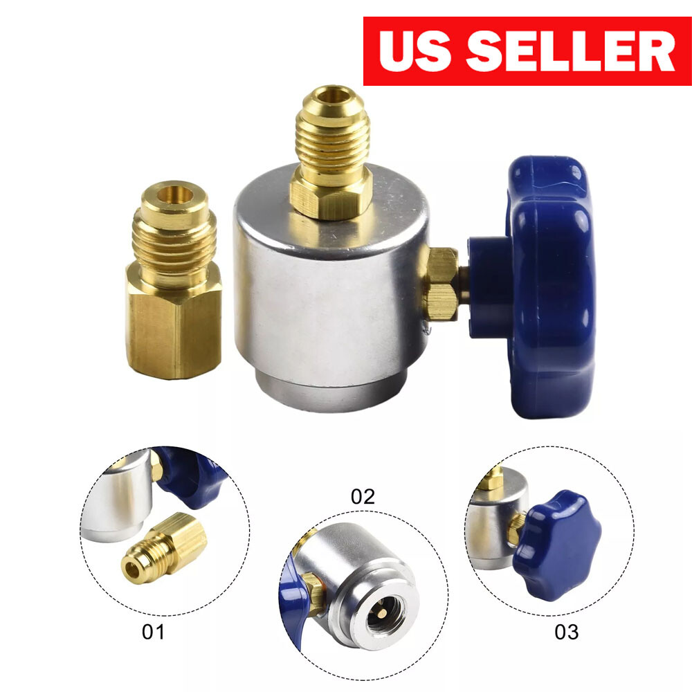 Self Sealing R134A Can Tap Valve Adapter For A/C Charging Convertor HOT