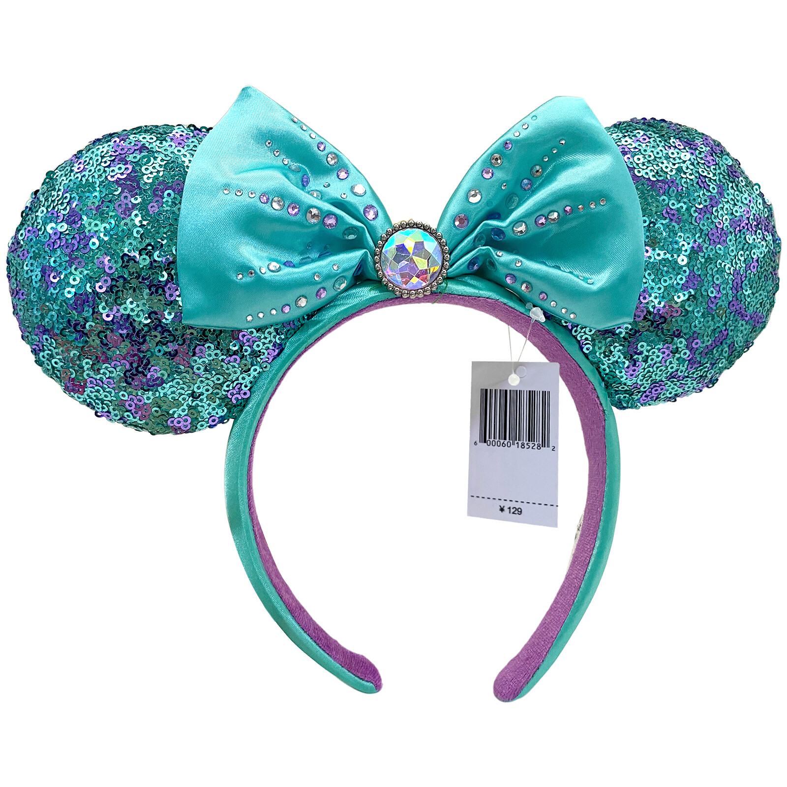 Disney` Parks Ariel The Little Mermaid 30th Anniversary Minnie Ears Headband