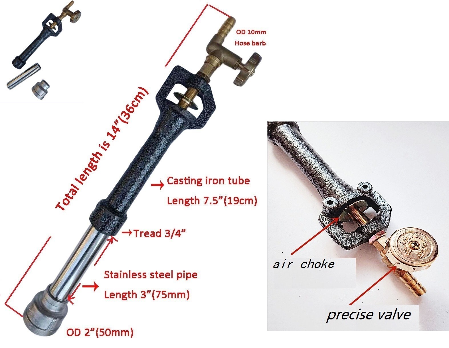 16 KG Gas Metal Melting Furnace Propane Deluxe Kit with Crucibles Molds Casting