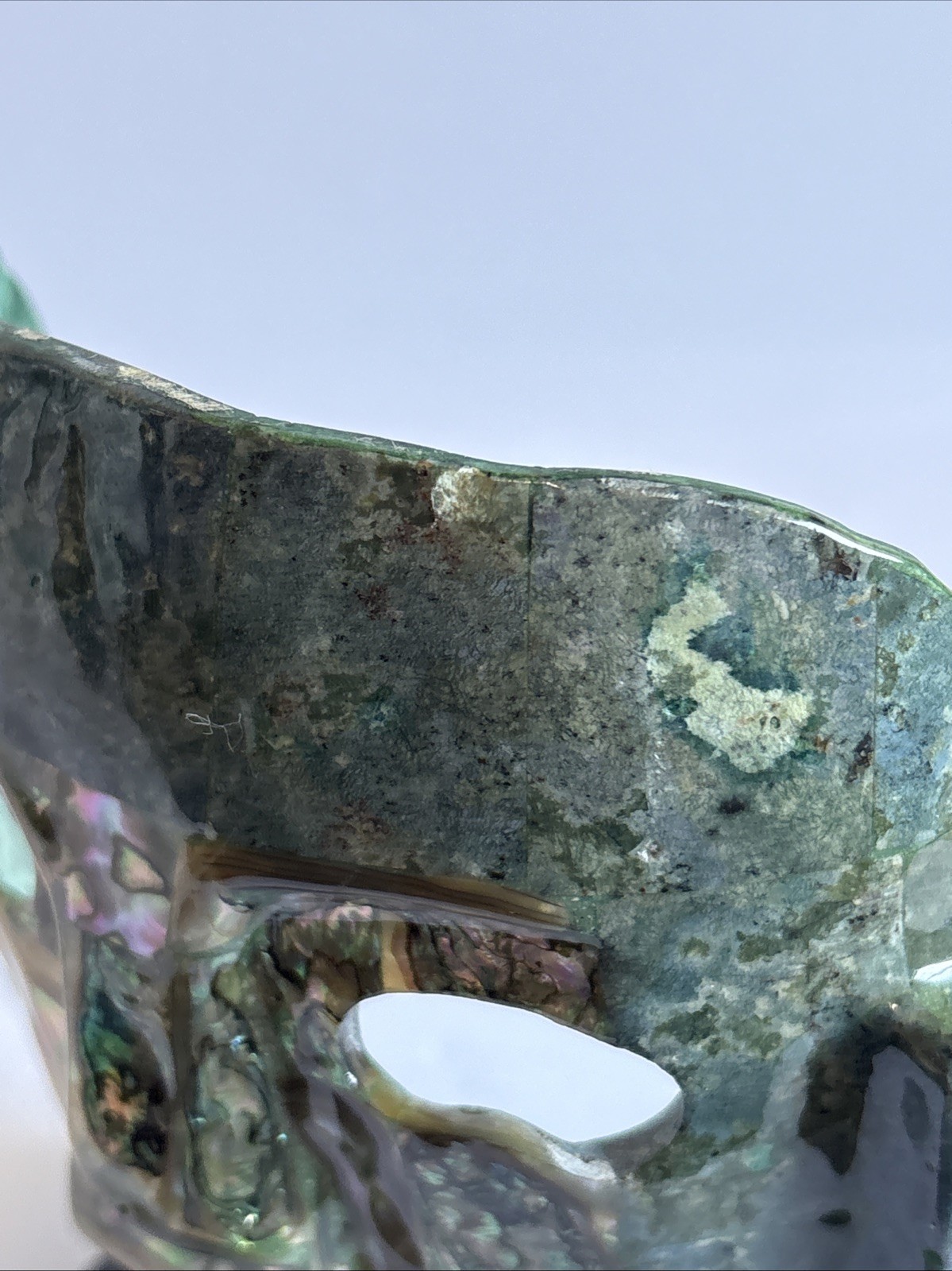 Mexican Art Mayan Aztec Mother Pearl Turquoise Abalone Burial Death Mask