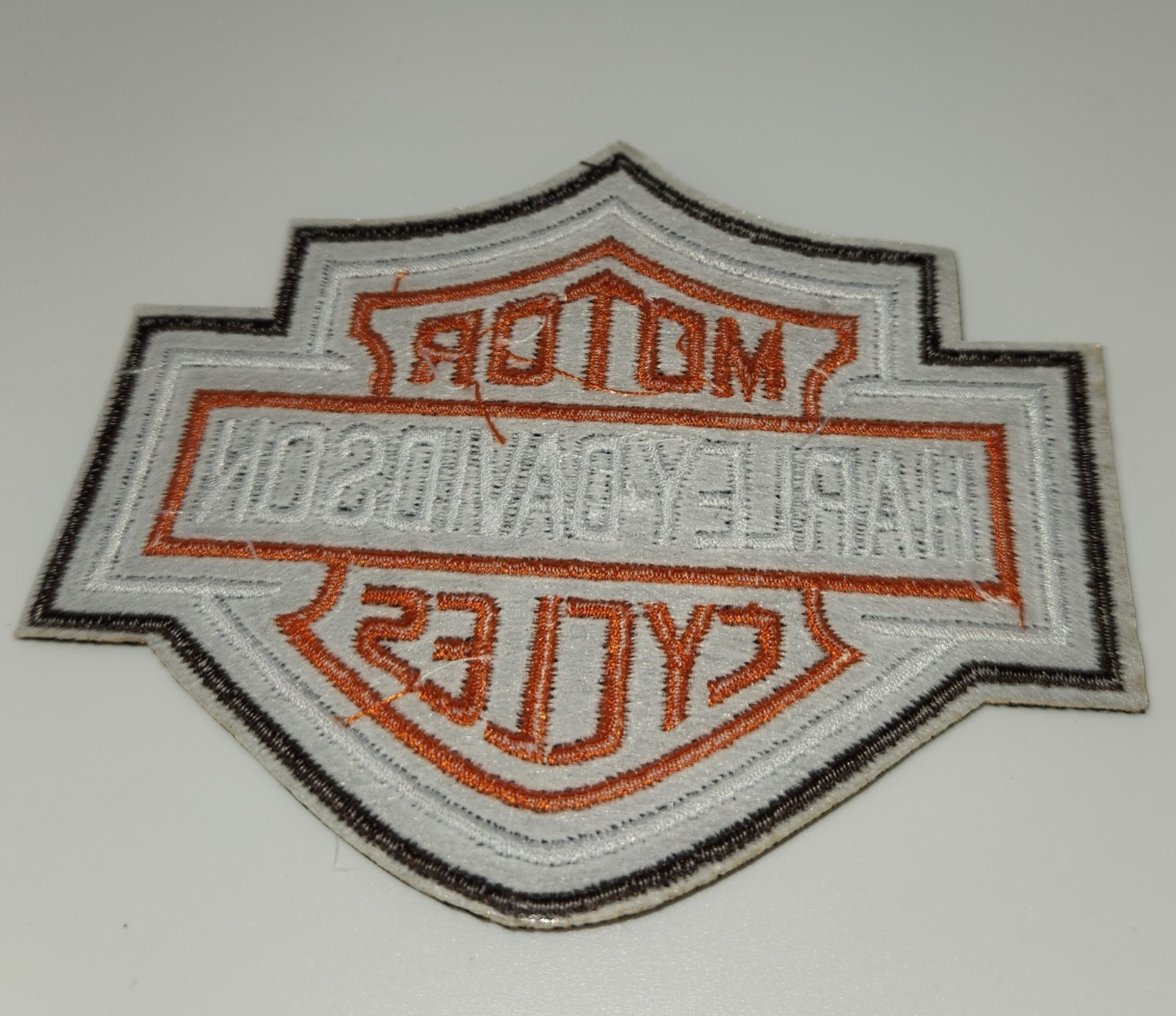 Harley Davidson Shield Embroidered Iron On Patch Or Sew On 4" x 3"