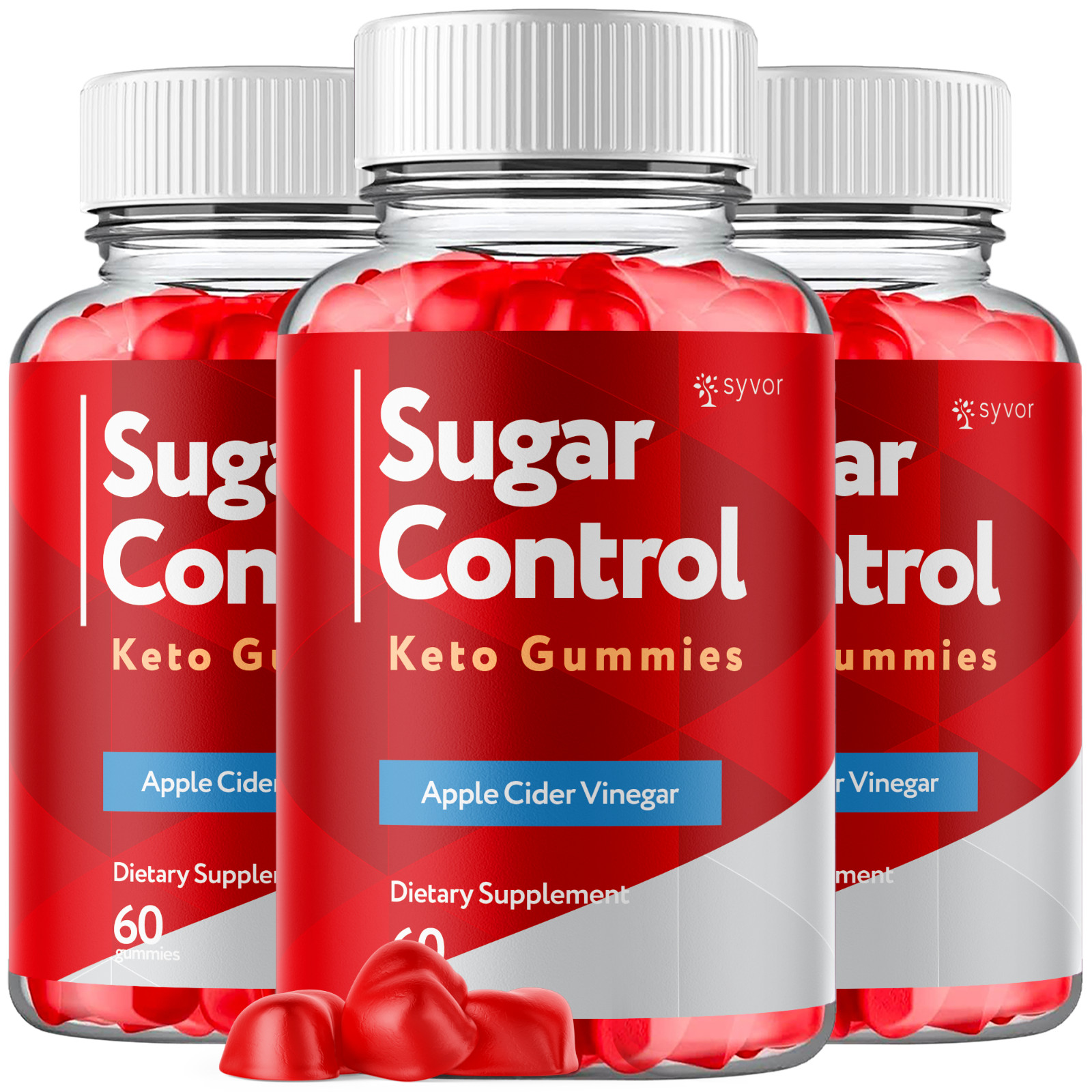 (3 Pack) Sugar Control Keto ACV Gummies 1000MG SugarControl Vitamin 180 Gummies