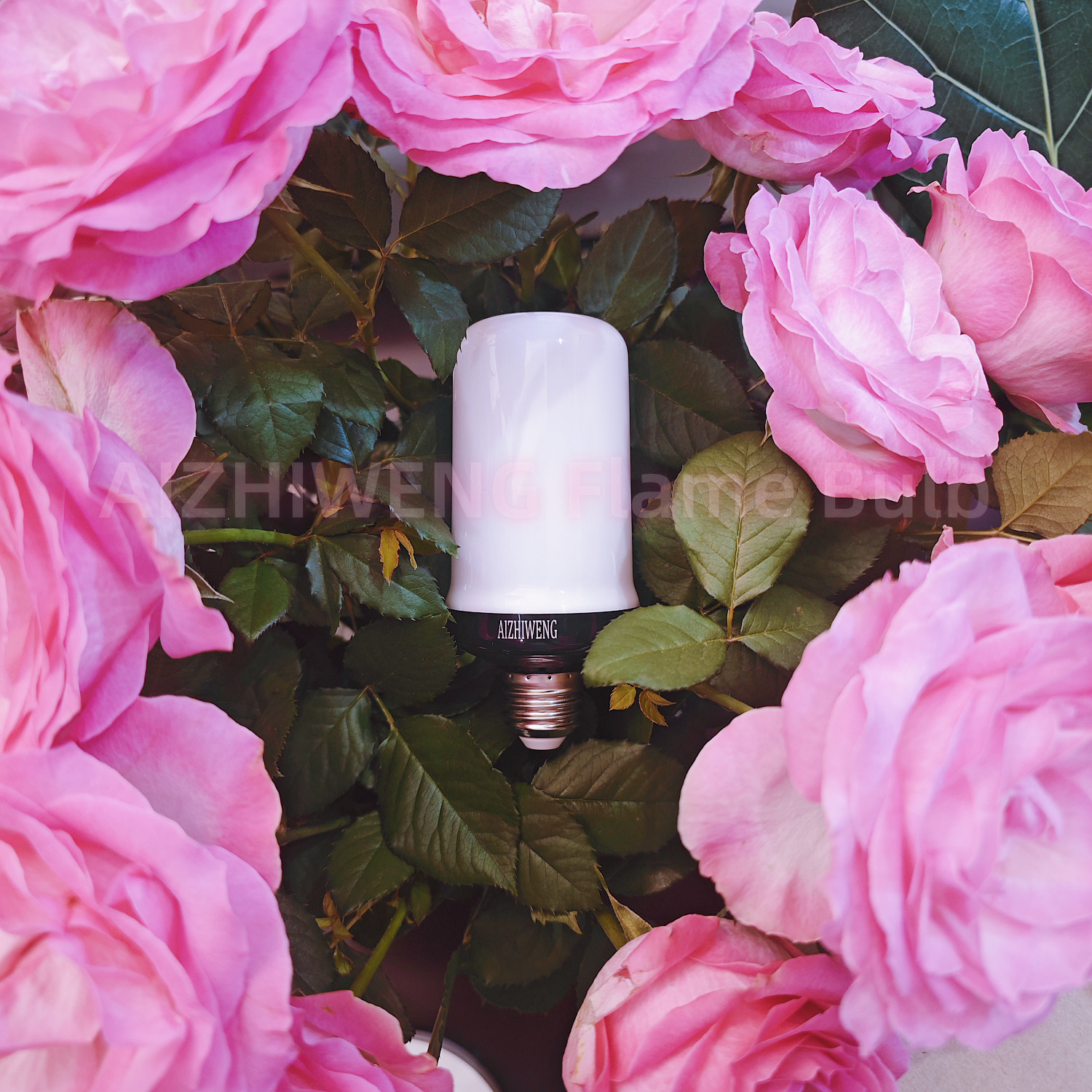 Led Flame Light Bulb, 2 Pack E26 Flickering Light Bulbs with 4 Modes Flickering