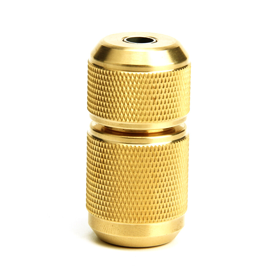 CNC Brass Tattoo Machine Grip Self Locking Grip for Tattoo Machine 25mm Gold