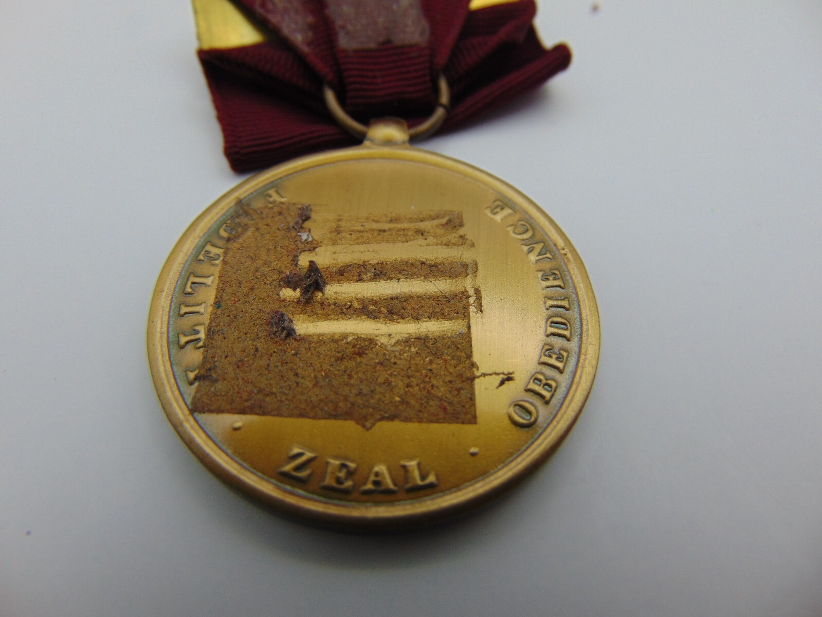 U.S. Navy Constitution Fidelity Zeal Obedience Medal Military no Date or Name