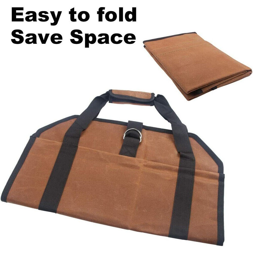 Firewood Log Carrier Bag Heavy Duty Holder Tote Bag Outdoor Camping