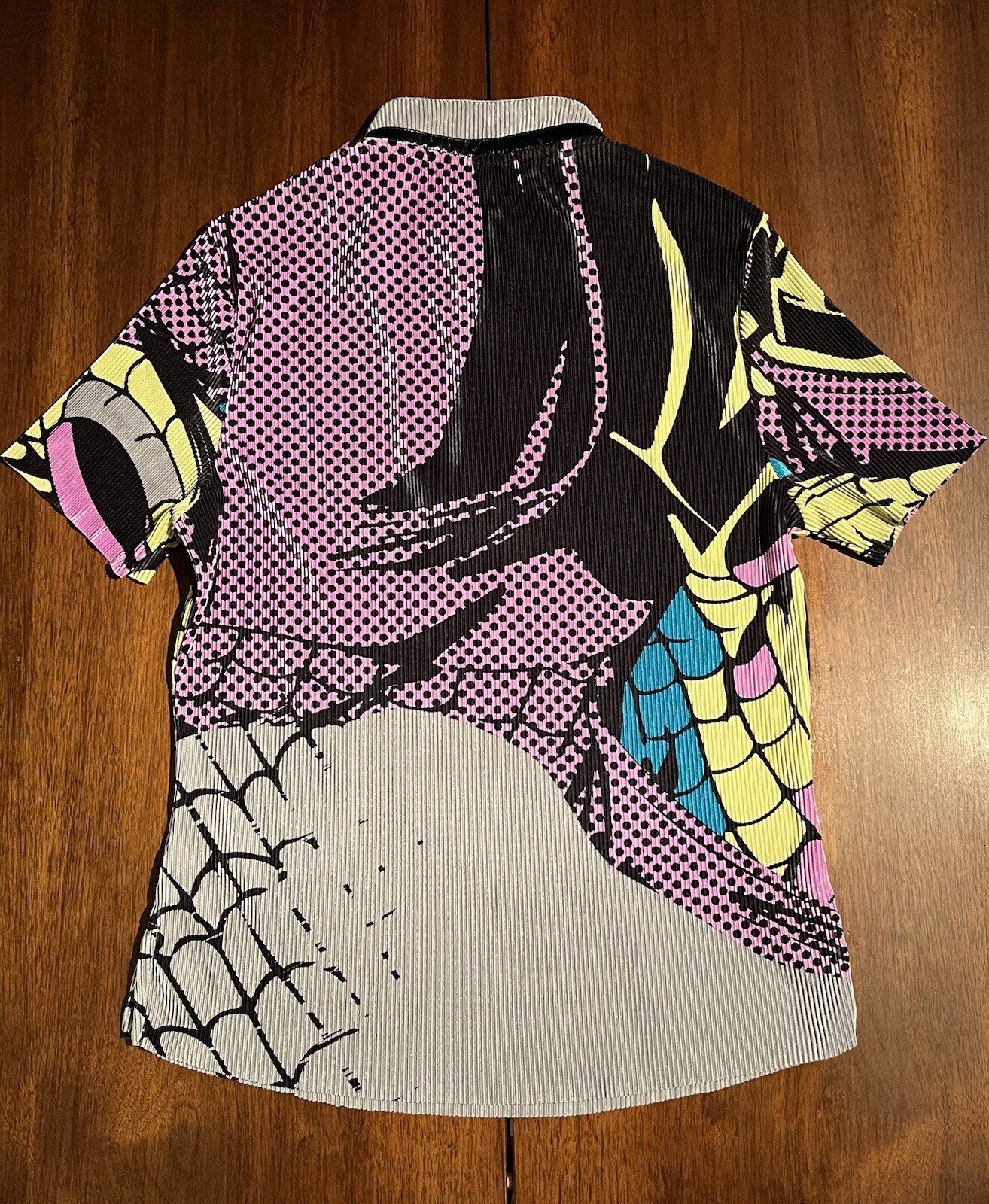 JAMIE SADOCK 1/4 Zip Short Sleeve Crinkle Ribbed Golf Top Shirt Size Small