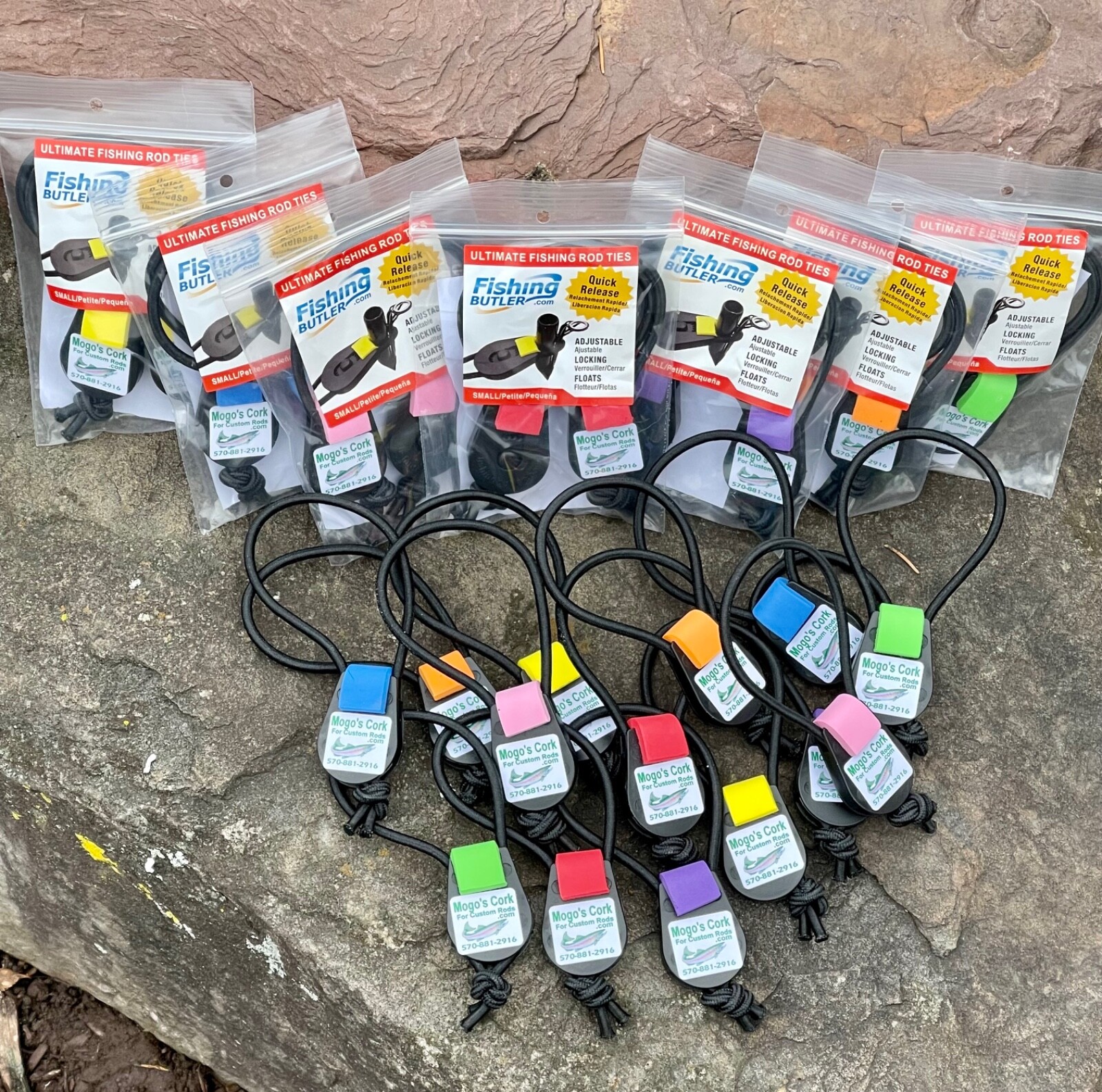 Fishing Butler Ultimate Fishing Rod Ties, 5 Packs of Two, Save!!!