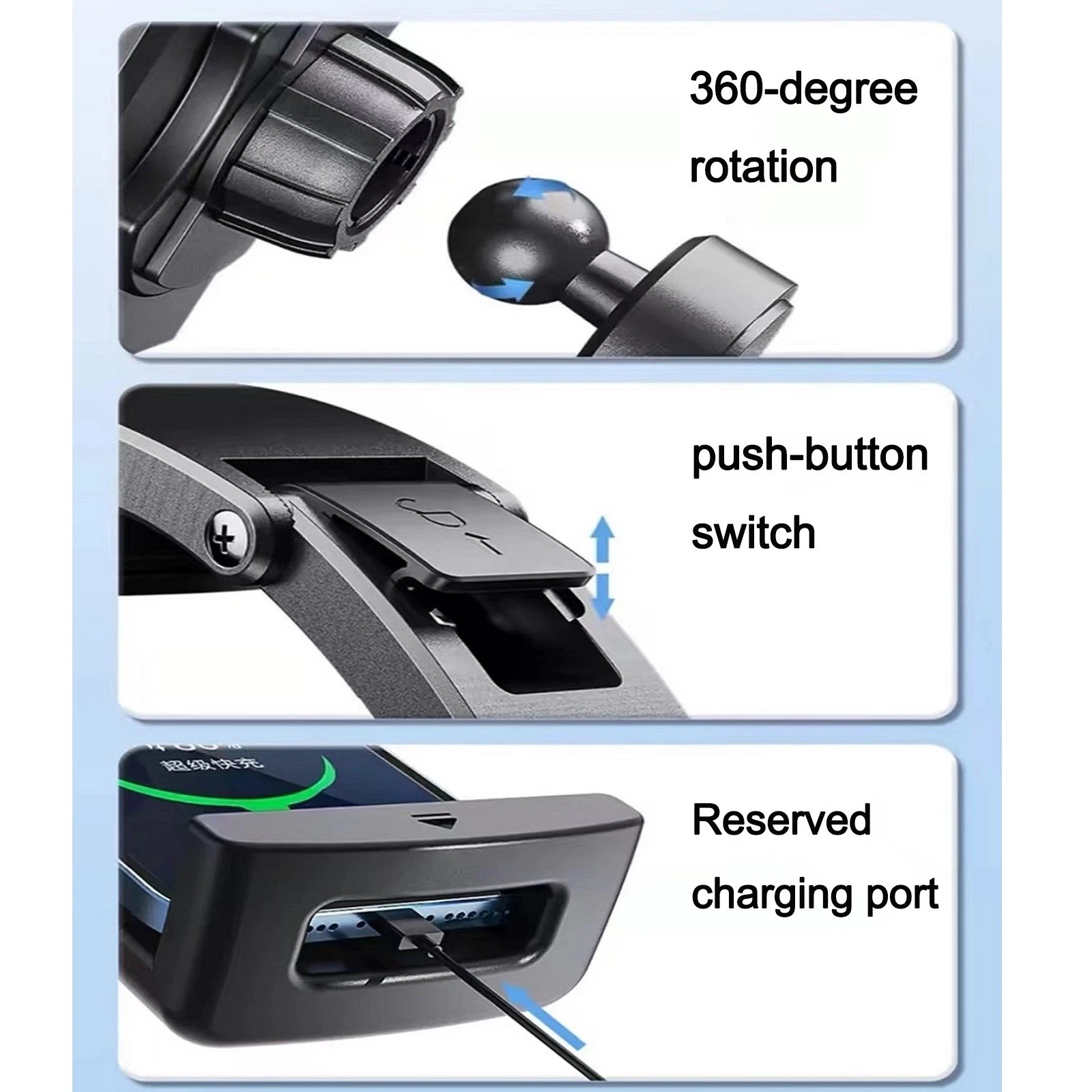 Car Phone Tablet Holder Suction Cup Windshield Dashboard Mount for iPhone iPad