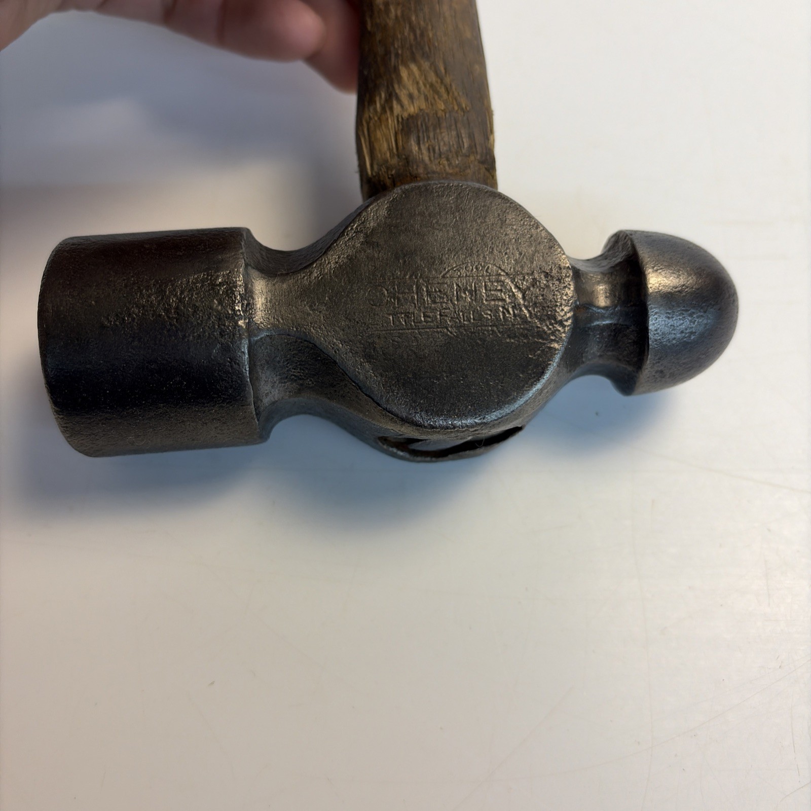 Vintage Cheney Ball Peen Hammer 1 lb 10 oz Made in USA