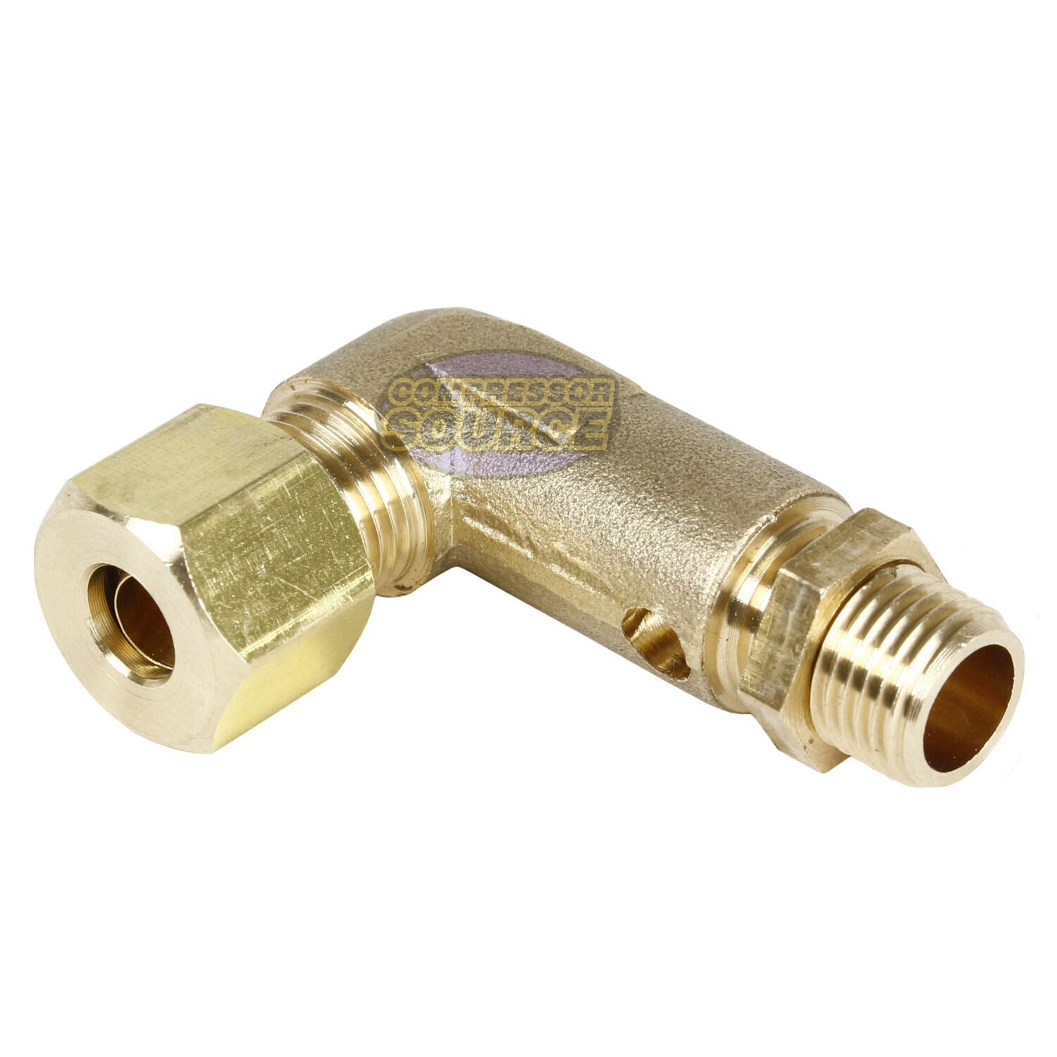 1/4" x 1/8" Two Stage Air Compressor Pump Elbow Unloader Valve 90 Degree Relief