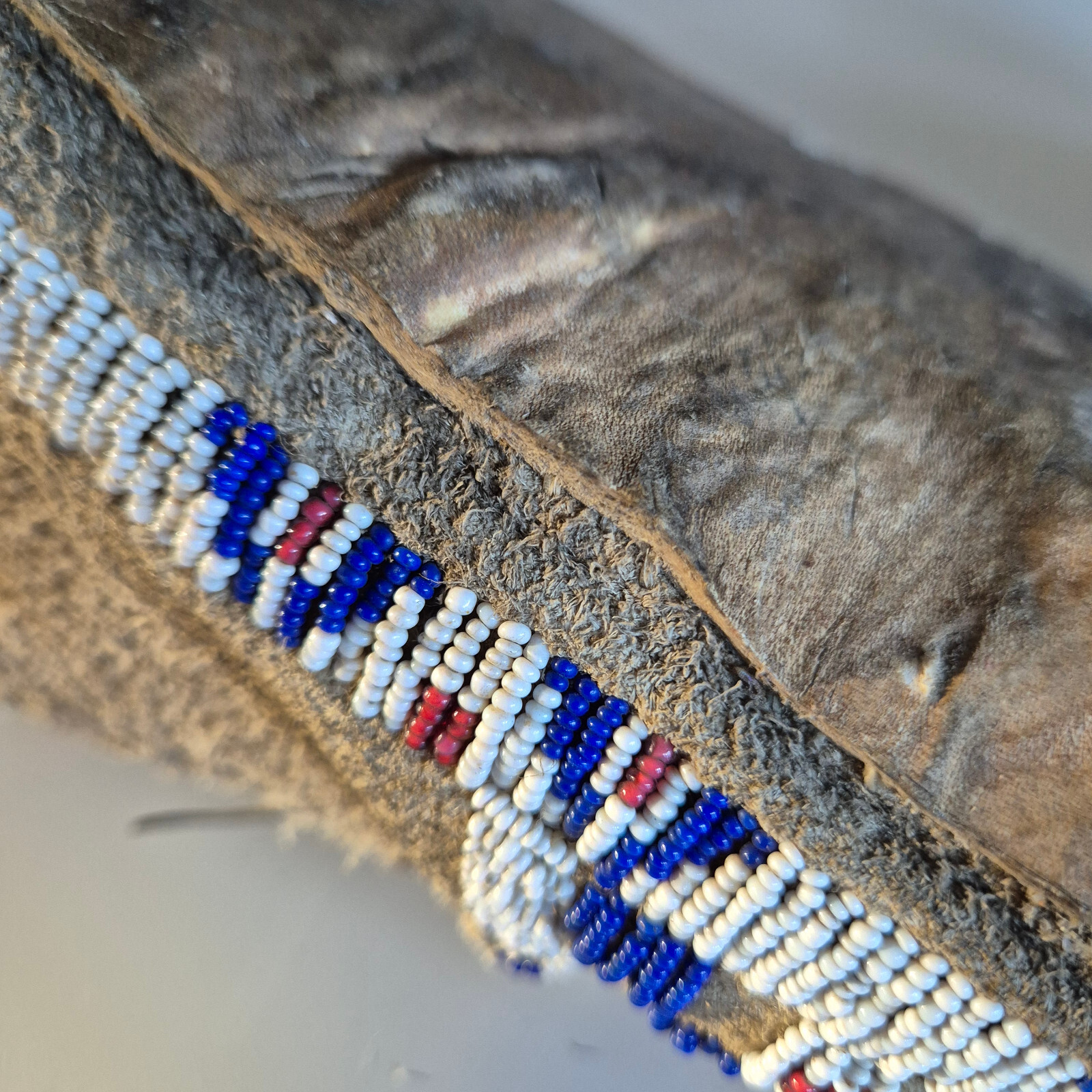Antique Sioux or Cheyenne/Arapaho Beaded Moccasins from circa the 1870s-1880s.