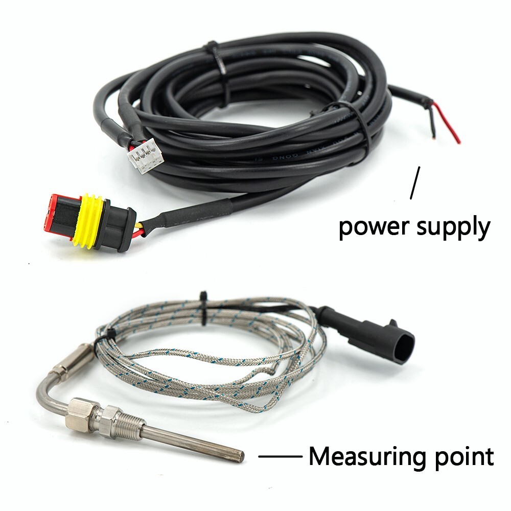 52mm 0-1800F Digital Exhaust Gas Temperature Egt Ultra-Thin Meter with Sensor