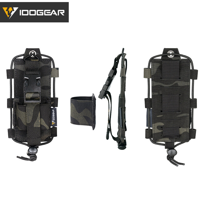 IDOGEAR Tactical Radio Pouch MOLLE Walkie Talkie BAOFENG POFUNG UV5R UV82 Pouch