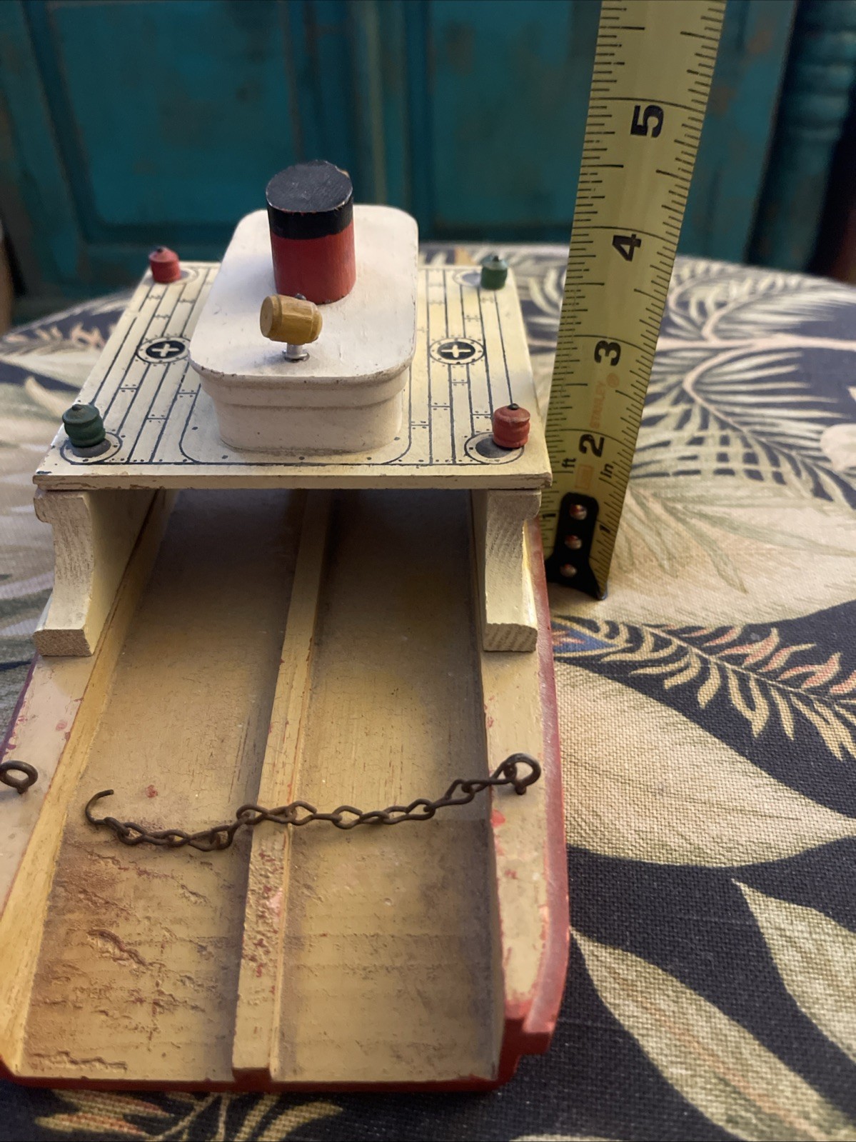 Vintage Toys Wooden Ferry Boat