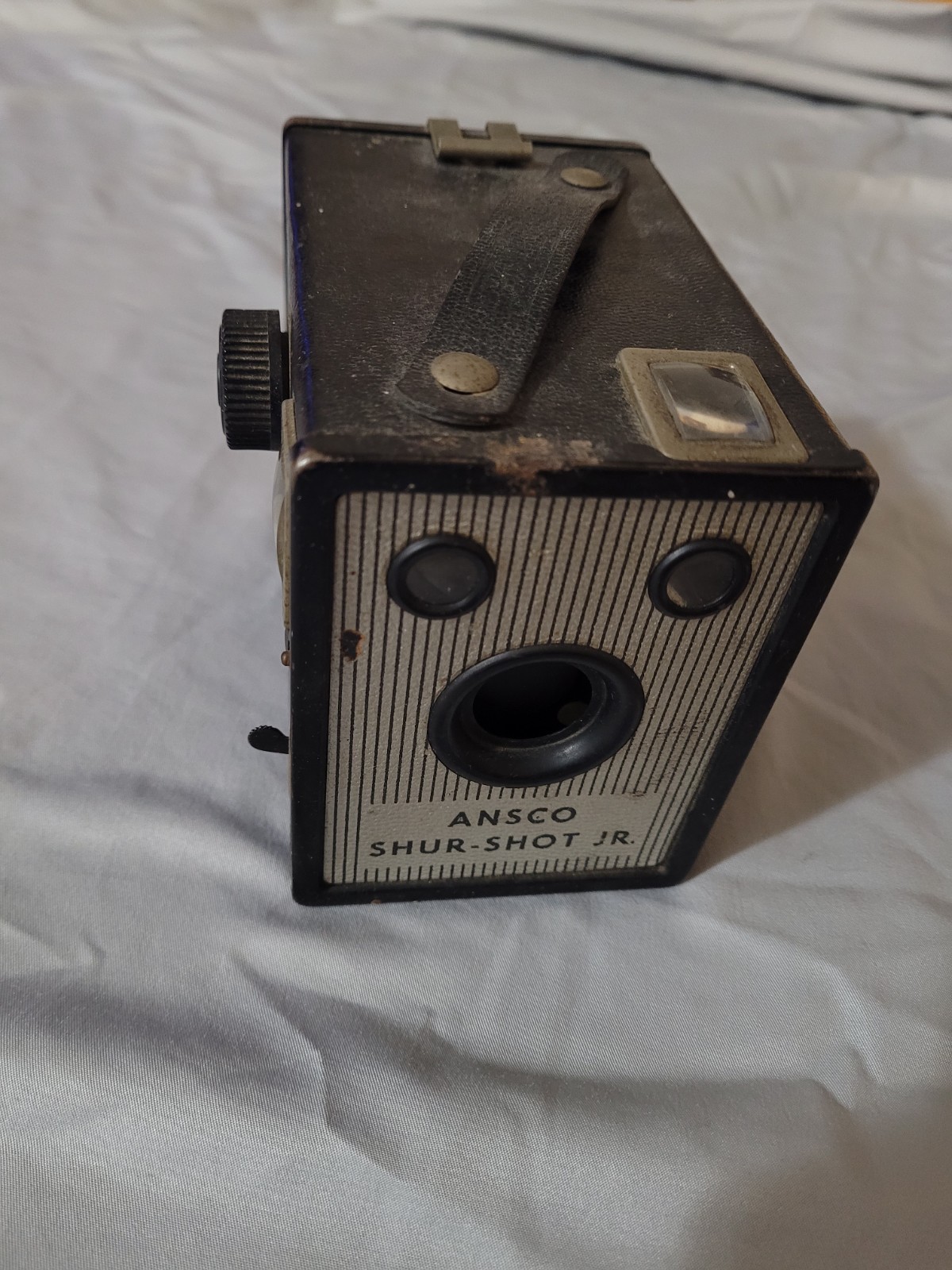 Vintage Ansco Shur-Shot Jr. Box Camera | Mid-Century 120 Film Camera