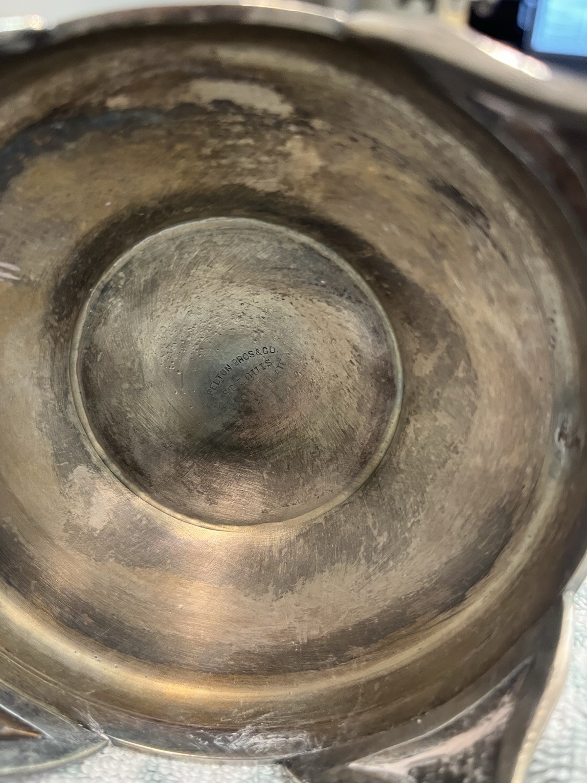 RARE Victorian Silver Plate Figural Perfume Castor Holder Cranberry Satin Glass