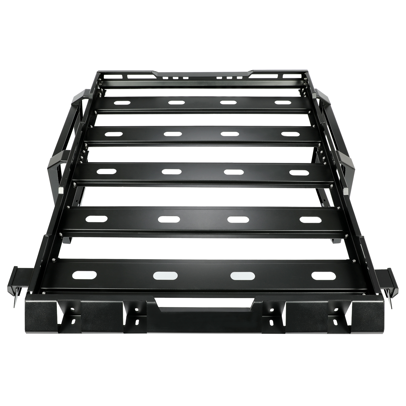 Roof Rack Cargo Basket Luggage Carrier & Ladders For 2007-2018 Jeep Wrangler JK