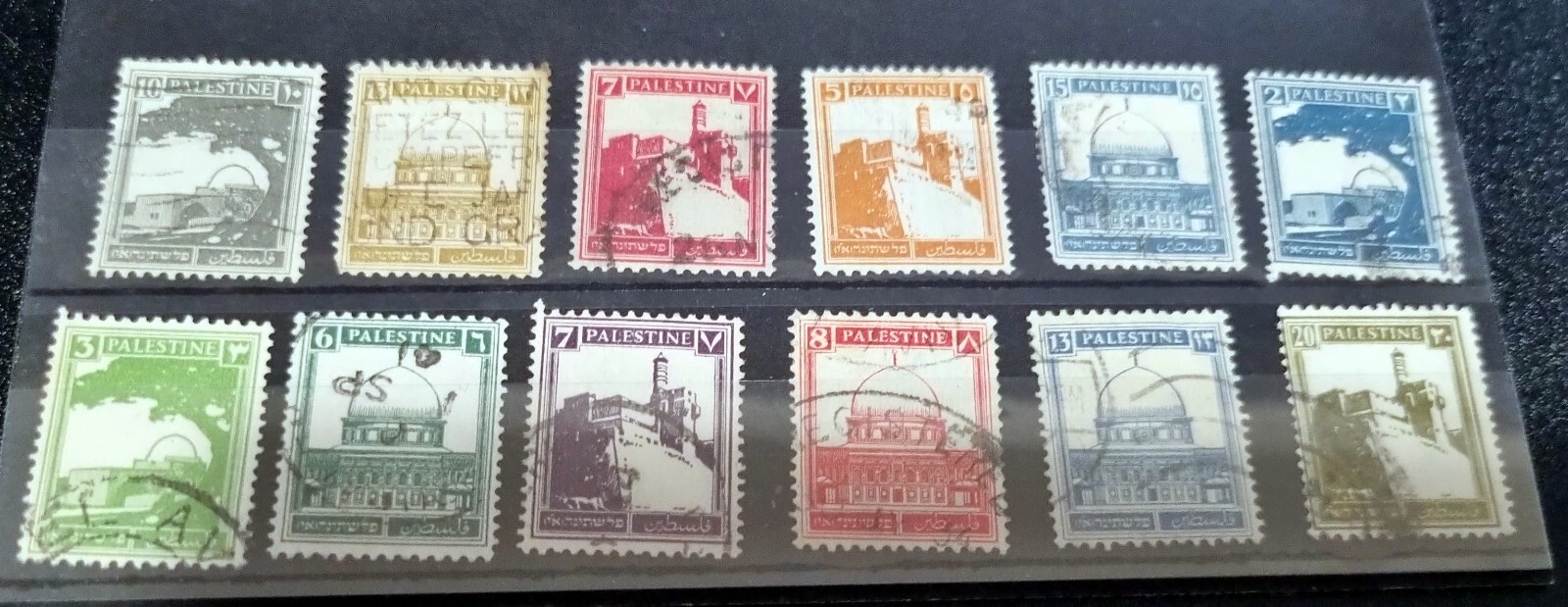 Vintage Palestine stamps def 1