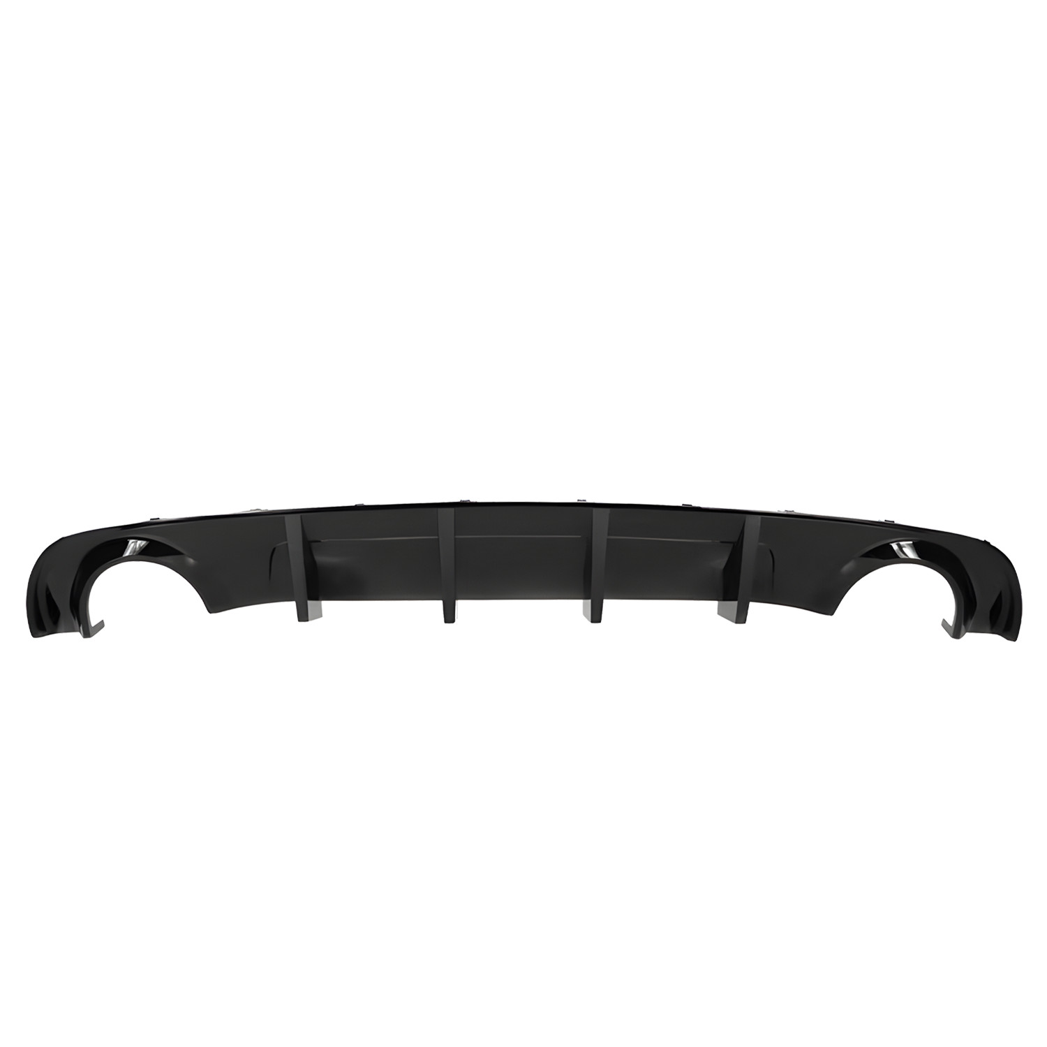 Rear Bumper Diffuser Lip Gloss Black For 2015-2023 Dodge Charger R/T SE SXT