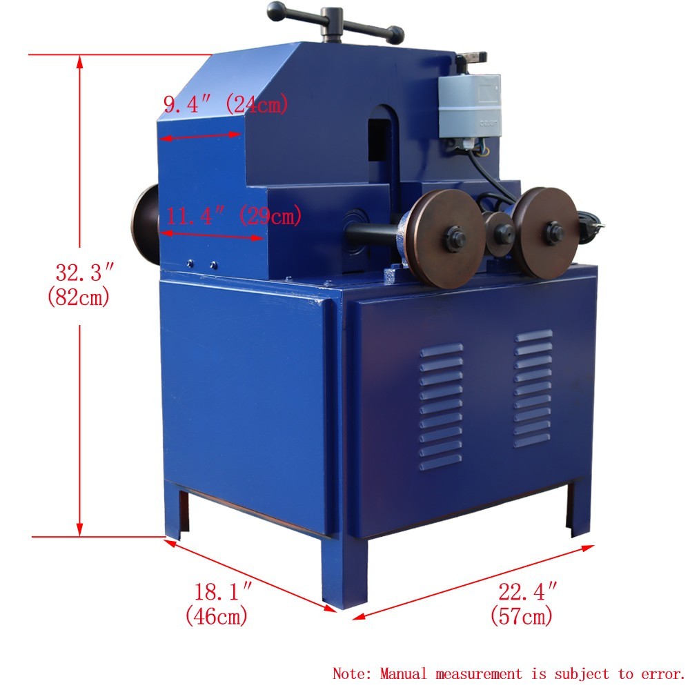 Electric Pipe Bender Roller 9Round/Square Dies Tube Bending Machine G76 2HP 110V