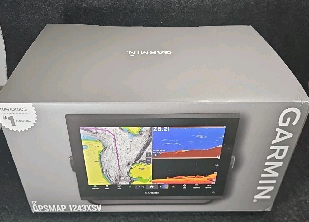 Garmin GPSMAP 1243xsv Combo GPS/Fishfinder GN+ w/ SideVu/ClearVü/CHIRP ✅ New