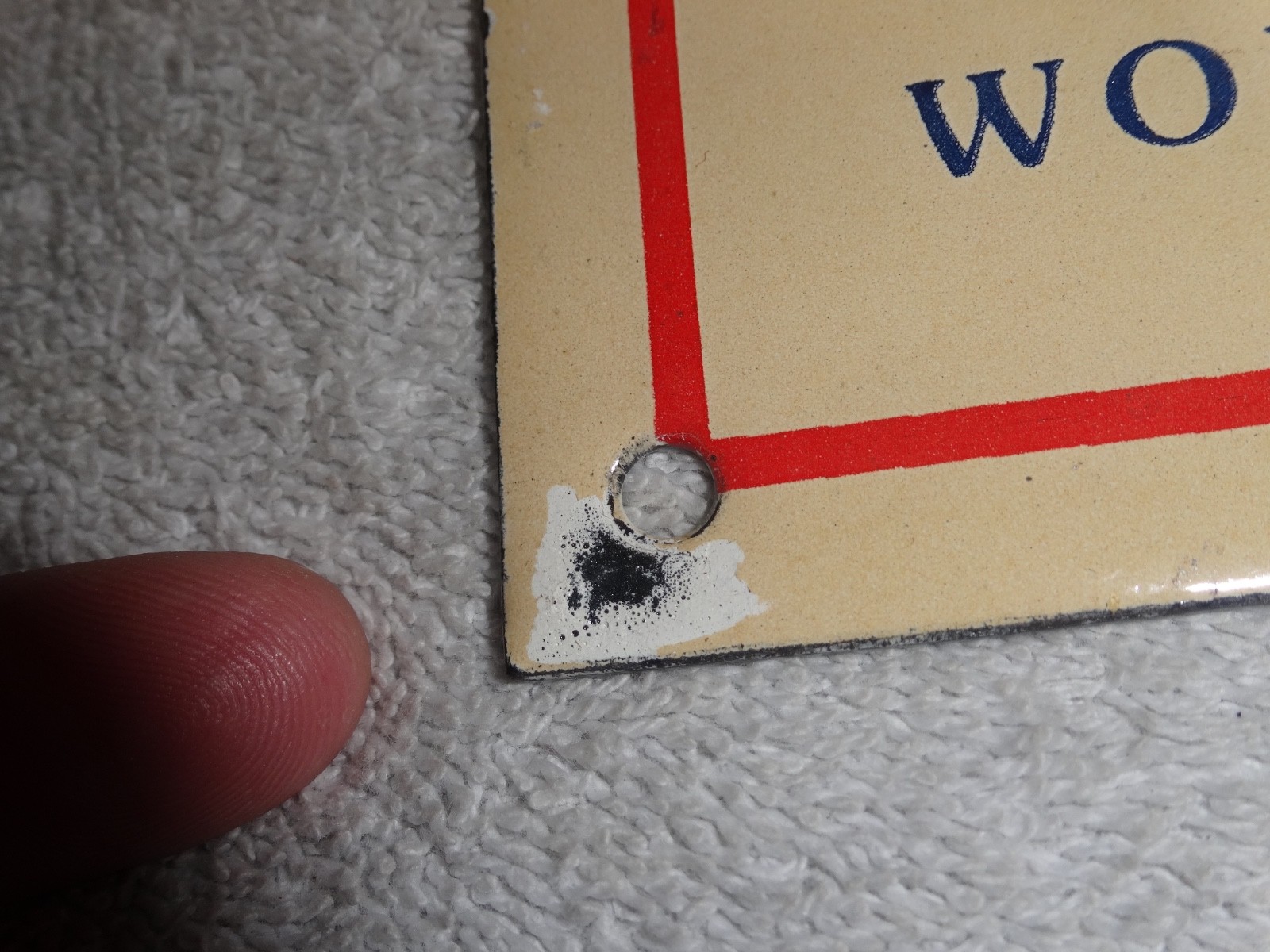 VINTAGE TRIUMPH T110 MOTORCYCLE DEALER TIGER 10" PORCELAIN METAL GASOLINE ⛽ SIGN