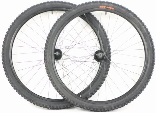 26in Disc Brake Mountain Bike Wheelset for Cassette w/ Tires and Tubes 26x2.10