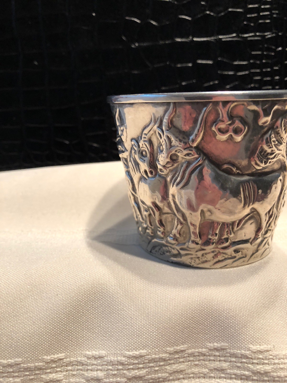 German Sterling Silver Re-creation Vaphio Cup (137 Grams or 4.85 Ounces)