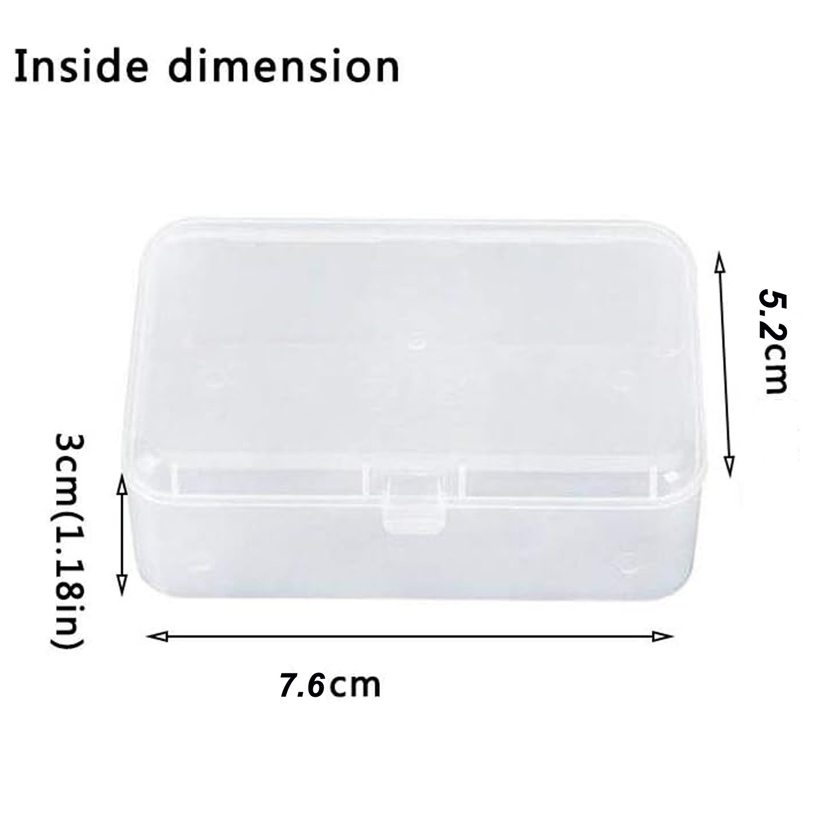 Lots Clear Plastic Storage Container Box Hinged Lid DIY Arts Crafts Markers Pens