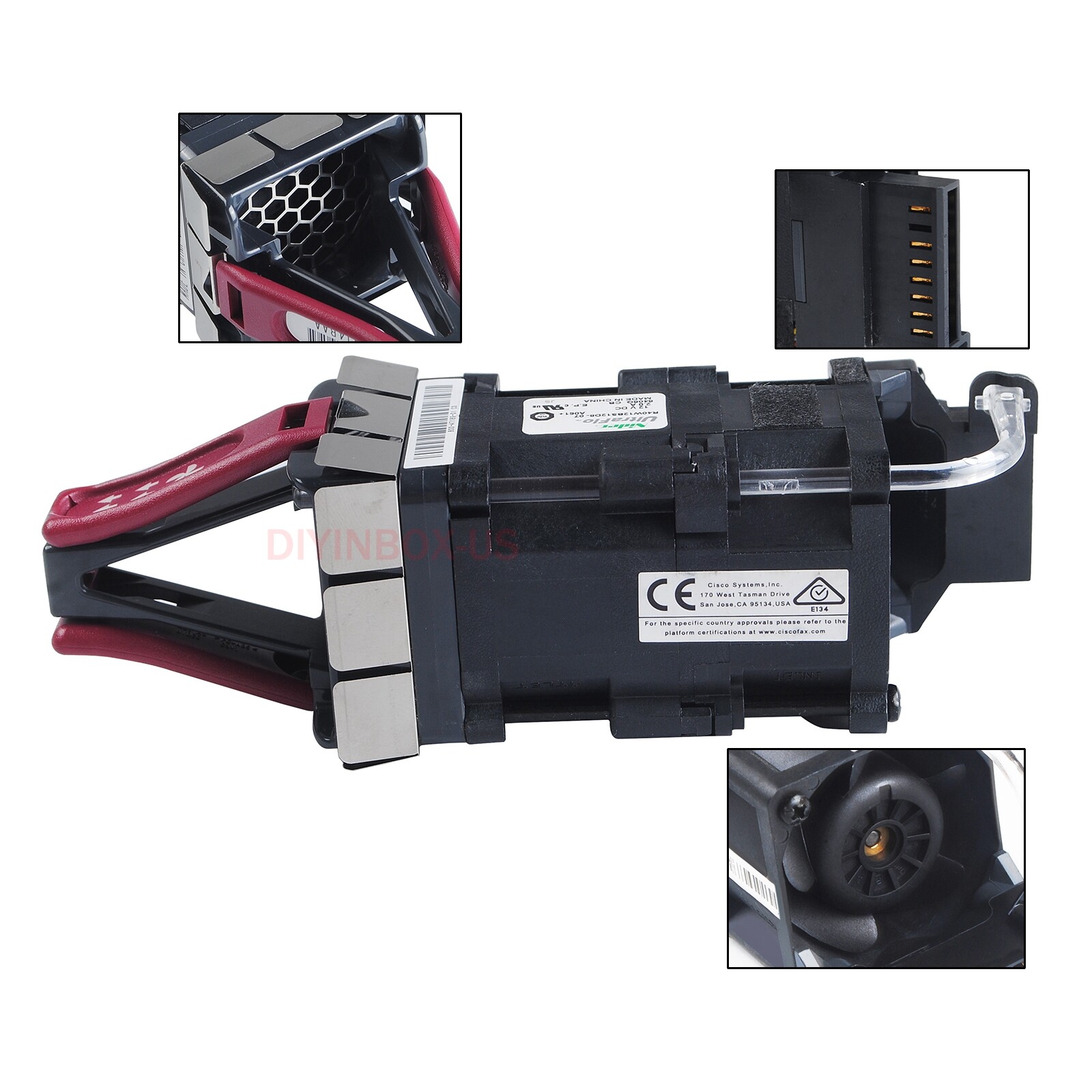 Brand New! Cisco NXA-FAN-35CFM-PI Port-side Intake Serve Fan Burgundy CMUCAJ4BAA