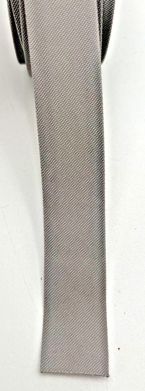 SUNBRELLA MARINE 1-1/4" SILVER 4651 BINDING TAPE DOUBLE EDGE PARTIAL, 1" REMNANT