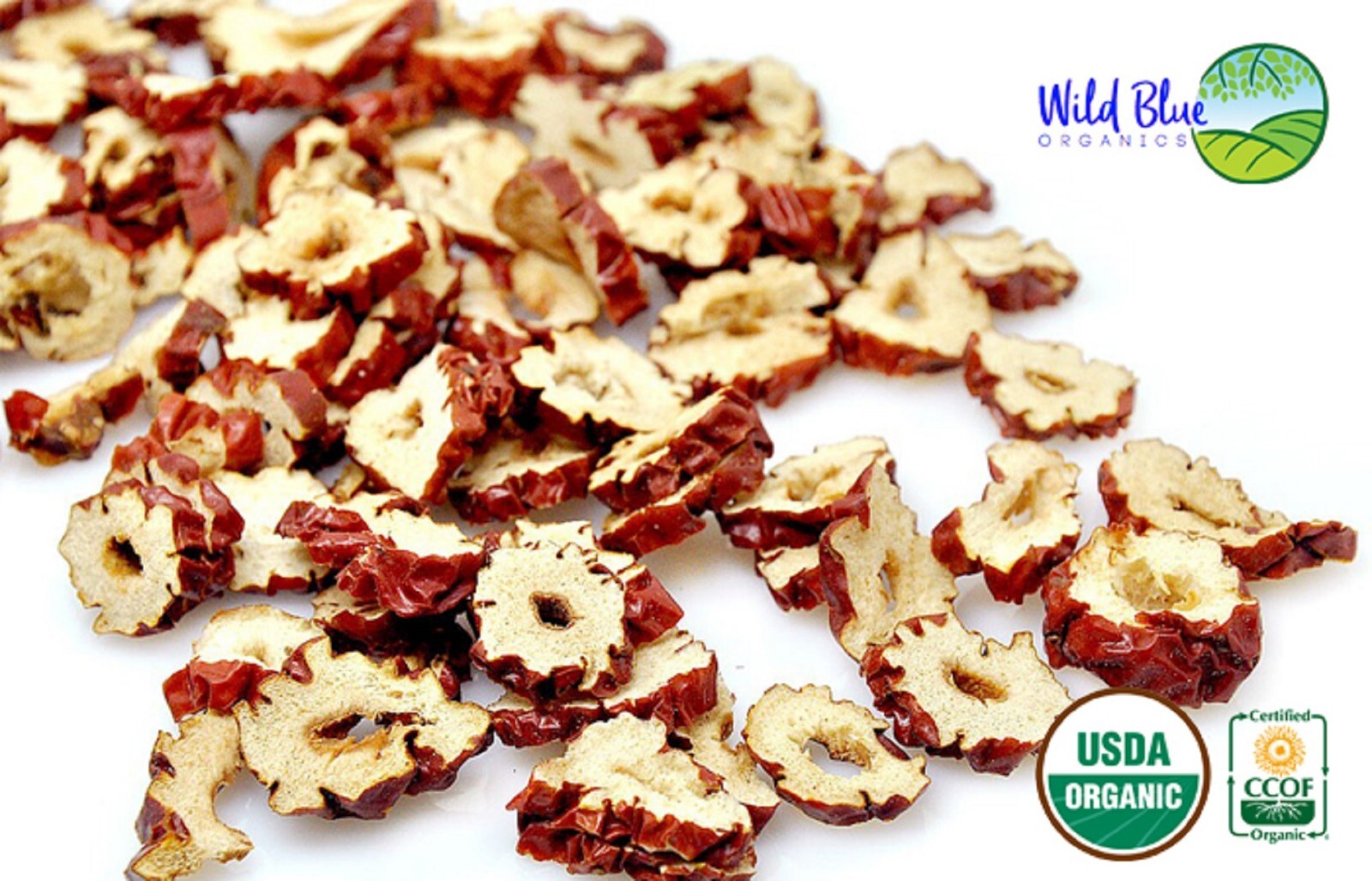 100% ORGANIC Dried Jujube Date California Grown 대추 Hong Zao 紅棗 táo tàu