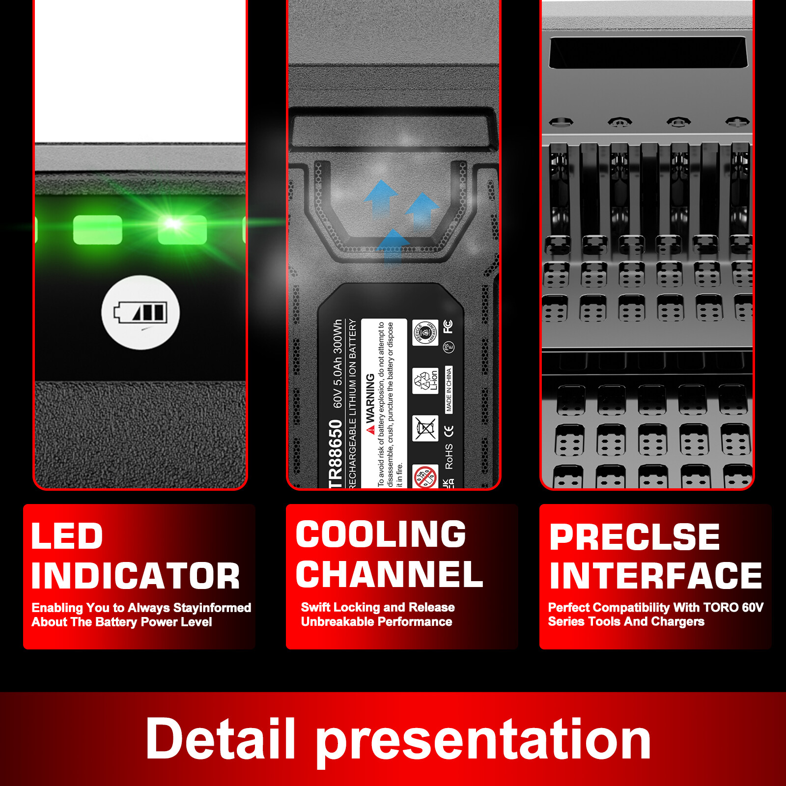 7.5Ah For Toro Flex Force 60V Max Lithium-ion Battery L108 L135 L216 L324 L405
