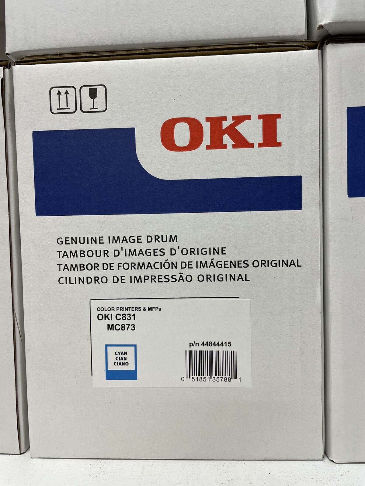 Okidata C831 Cyan Imaging Drum 44844415 Genuine OEM OKI