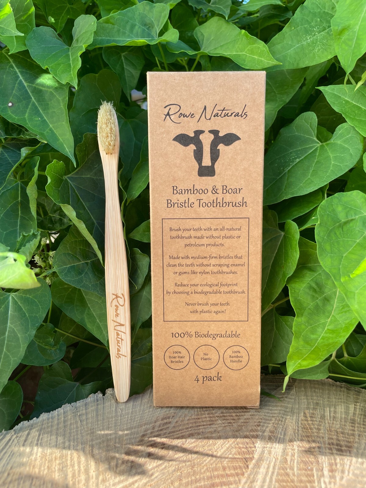 Bamboo and Boar Bristle Toothbrush