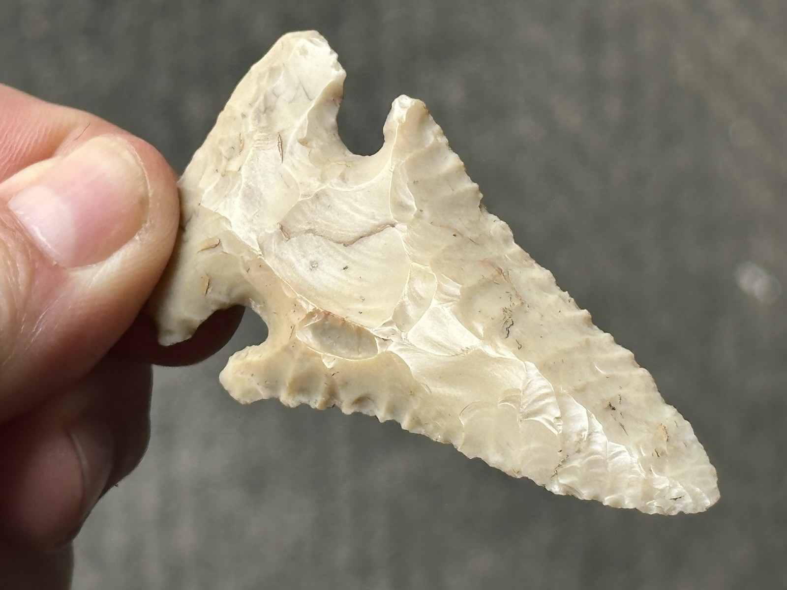 INCREDIBLE ARCHAIC FLINT RIDGE THEBES FOUND IN ILLINOIS IN 1898 ARROWHEAD