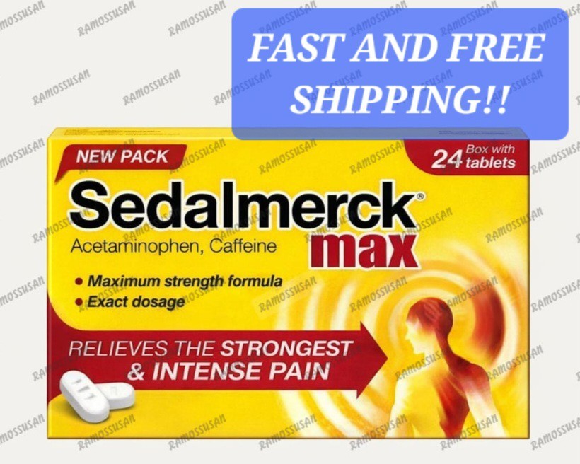 SEDALMERCK MAX   Pain Reducer/ DOLOR 24 Tablets Box!!