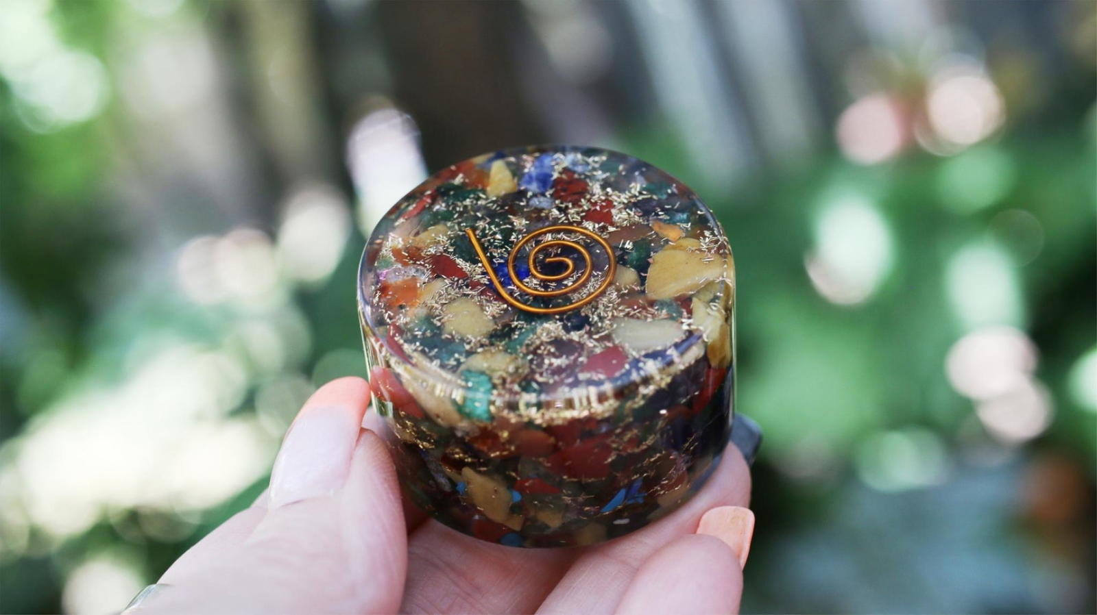 7 Chakra Orgone Tower Buster 1.75" EMF Protection Energy Generator