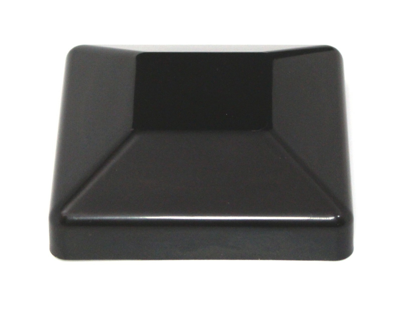 4x4 (3-5/8 x 3-5/8) Plastic Fence Post Cap Pressure Treated Wood Black or White